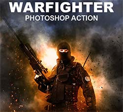 极品PS动作－死亡之光：Warfighter Photoshop Action